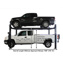 Atlas PRO8000EXT-L 4 Post Lift + RJ35 Sliding Jacks Combo - Image 35