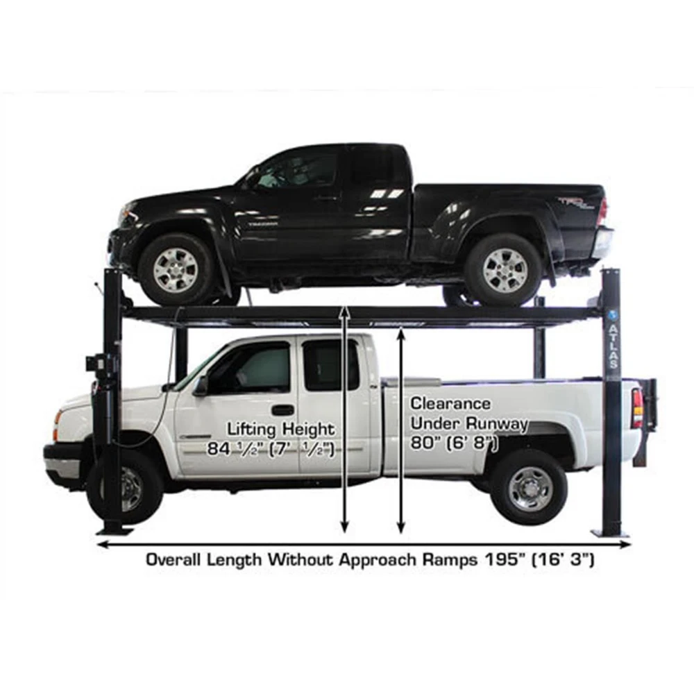 Atlas Garage PRO8000EXT-L Extra Tall/Extra Long Portable Hobbyist 8,000 lb. Capacity 4-Post Lift - Image 5