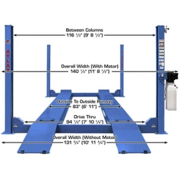 Atlas Platinum PVL14 ALI Certified 14,000 lb. Capacity 4-Post Lift - Image 28
