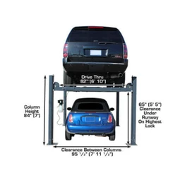 Atlas 408SL Super Deluxe Portable Hobbyist 8,000 lb. Capacity 4-Post Lift - Image 35