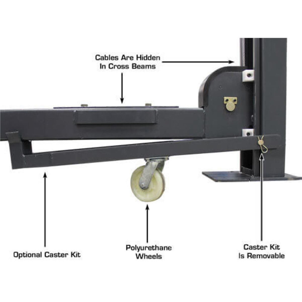 Atlas 408SL Super Deluxe Portable Hobbyist 8,000 lb. Capacity 4-Post Lift - Image 22