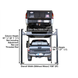 Atlas PRO8000EXT-L 4 Post Lift + RJ35 Sliding Jacks Combo - Image 43