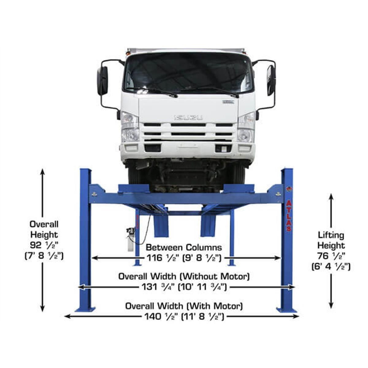 Atlas Platinum PVL14 ALI Certified 14,000 lb. Capacity 4-Post Lift - Image 25