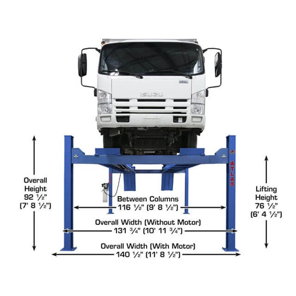 Atlas Platinum PVL14 ALI Certified 14,000 lb. Capacity 4-Post Lift - Image 6