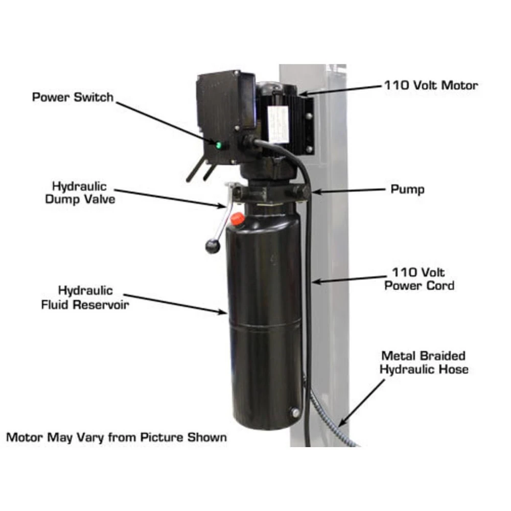 Atlas Garage PRO8000EXT Extra Tall Portable Hobbyist 8,000 lb. Capacity 4-Post Lift - Image 6