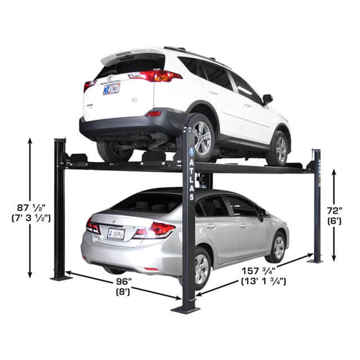 Atlas ALI Certified APEX 8 4 Post Lift + RJ35 Sliding Jacks Combo - Image 23