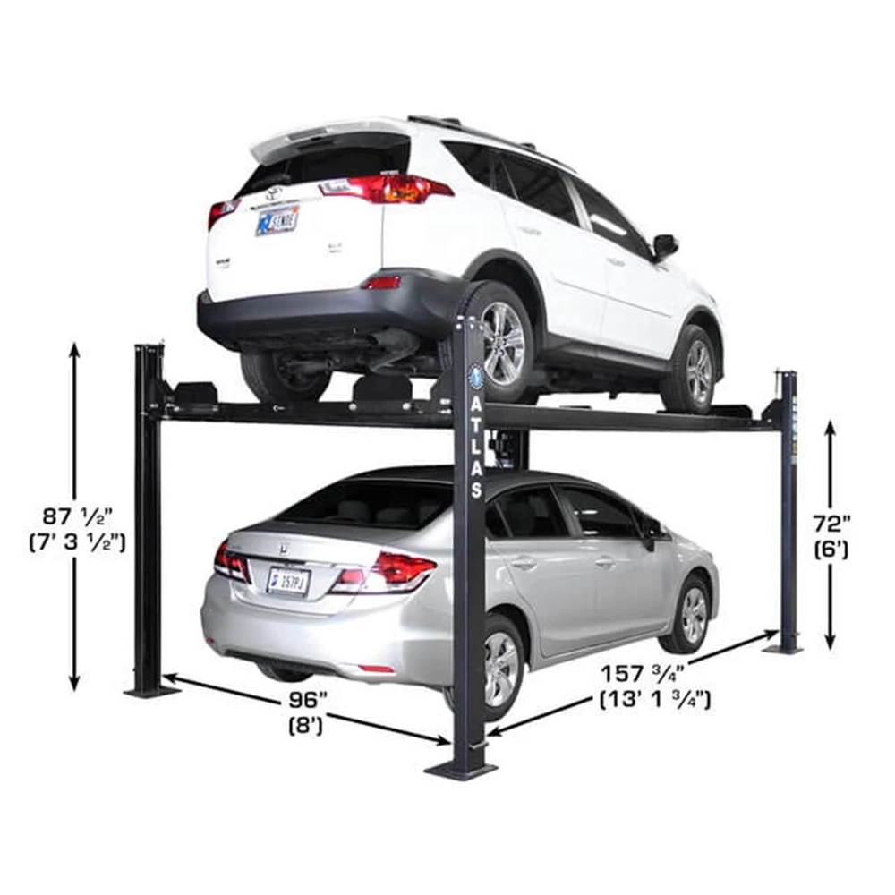 Atlas ALI Certified APEX 8 4 Post Lift + RJ35 Sliding Jacks Combo - Image 5
