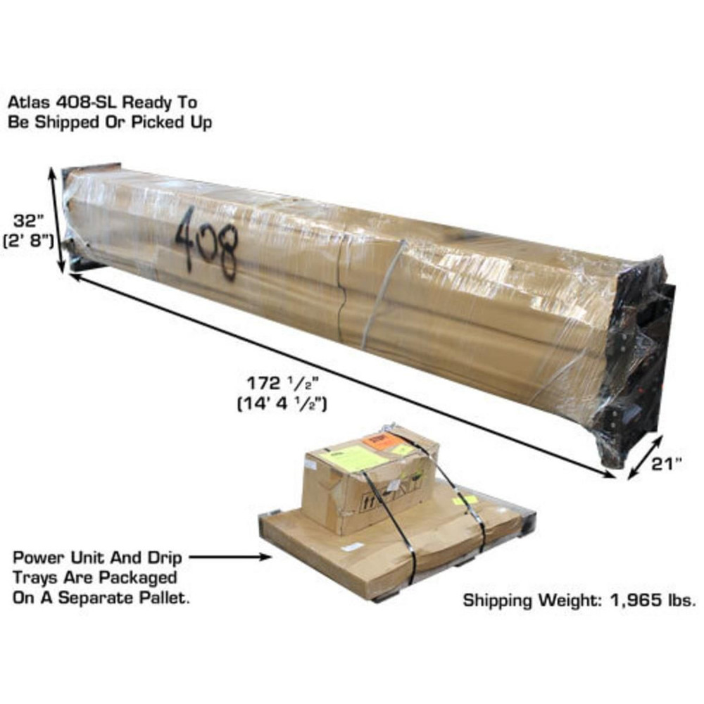 Atlas 408SL Super Deluxe Portable Hobbyist 8,000 lb. Capacity 4-Post Lift - Image 25