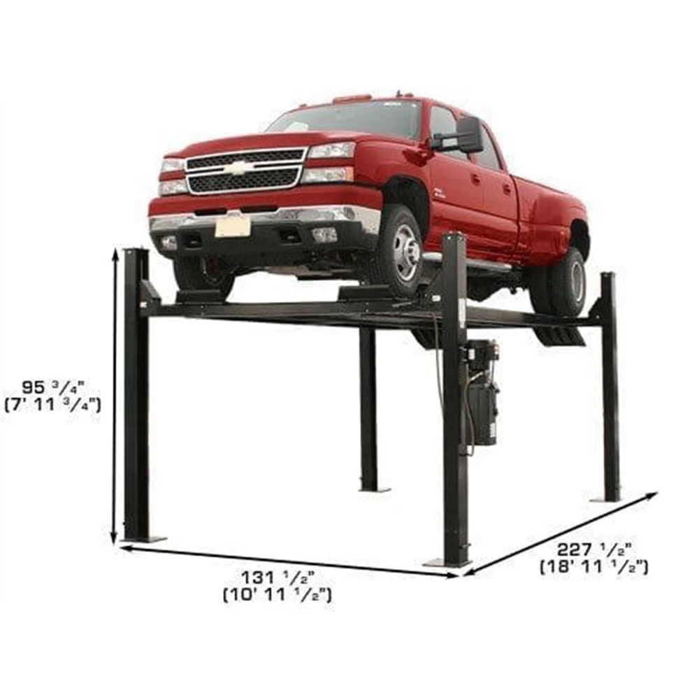 Atlas Garage PRO9000 Extra Tall/Extra Wide Portable Heavy Duty 9,000 lb. Capacity 4-Post Lift - Image 11