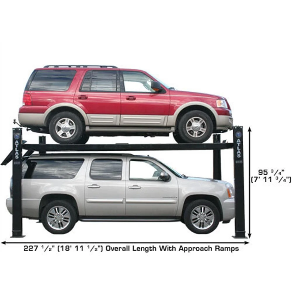 Atlas Garage PRO9000 Extra Tall/Extra Wide Portable Heavy Duty 9,000 lb. Capacity 4-Post Lift - Image 9