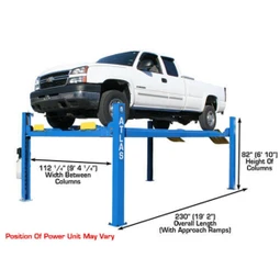 Atlas 412 12,000 lb. 4-Post Lift + RJ6 Rolling Jacks Combo - Image 27