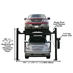 Atlas Garage PRO9000 Extra Tall/Extra Wide Portable Heavy Duty 9,000 lb. Capacity 4-Post Lift - Image 39