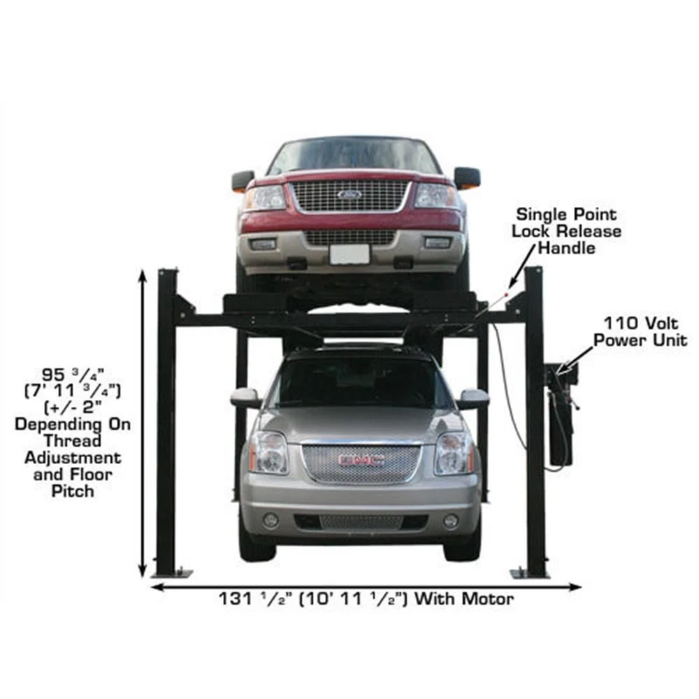 Atlas PRO9000 4 Post Lift + RJ6 Rolling Jacks Combo - Image 7