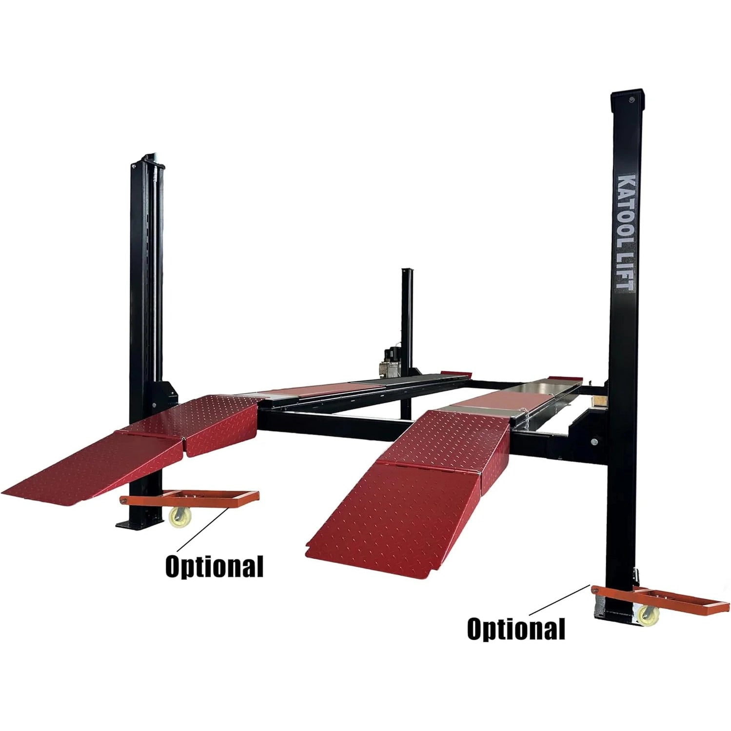 Katool KT-4M110PA 11,000 lb 4-Post Alignment Lift with 7,000 lb Rolling Jack - Image 5