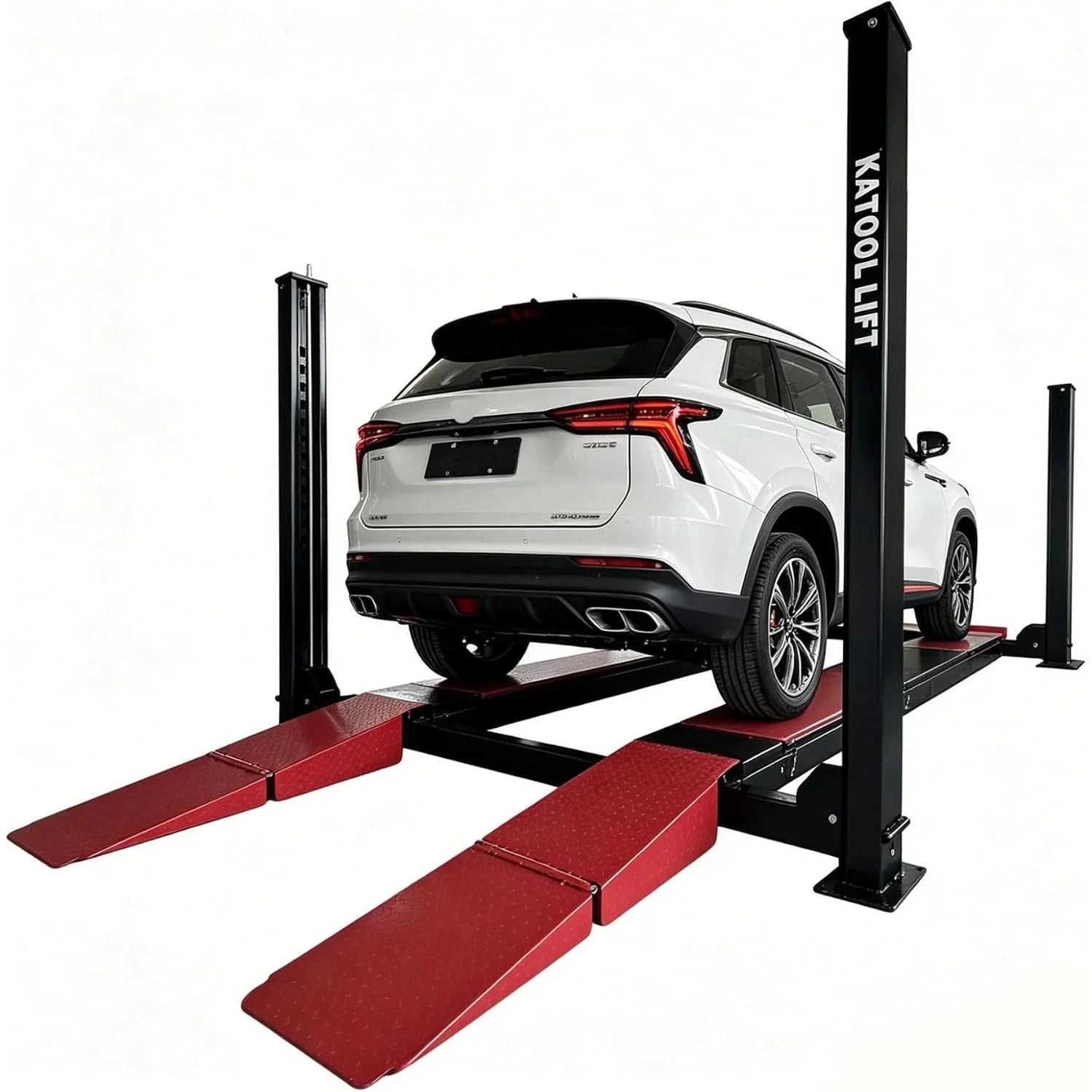 Katool KT-4M110PA 11,000 lb 4-Post Alignment Lift with 7,000 lb Rolling Jack - Image 2